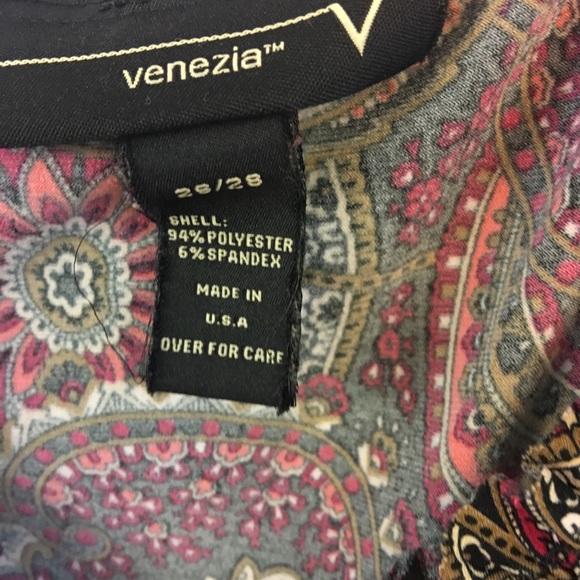 Venezia Tank Top Plus Size 26/28 Paisley Ruffles - Picture 3 of 7